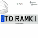 Ramka pod tablice rejestracyjne FORD PERFORMANCE 1 szt. biała połysk ramki do tablic napis