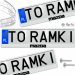 Ramka pod tablice rejestracyjne MAZDA 1 szt. biała połysk ramki do tablic napis