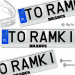 Ramka pod tablice rejestracyjne BRABUS 1 szt. biała połysk ramki do tablic napis