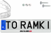 Ramka pod tablice rejestracyjne NISSAN NISMO 1 szt. biała połysk ramki do tablic napis