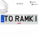 Ramka pod tablice rejestracyjne SUBARU STI kolor 1 szt. biała połysk ramki do tablic napis