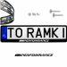 Ramki ramka tablic BMW M PERFORMANCE 1 szt. napis pod tablice rejestracyjne