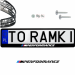 Ramki ramka tablic BMW M PERFORMANCE kolor 1 szt. napis pod tablice rejestracyjne