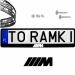 Ramki ramka tablic BMW M POWER 1 szt. napis pod tablice rejestracyjne