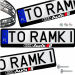Ramki ramka tablic AUDI logo kolor 1 szt. napis pod tablice rejestracyjne