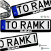 Ramki ramka tablic SUZUKI 1 szt. napis pod tablice rejestracyjne