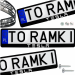 Ramki ramka tablic TESLA 1 szt. napis pod tablice rejestracyjne