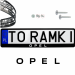 Ramki ramka tablic OPEL 1 szt. napis pod tablice rejestracyjne