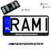 Ramka pod tablice rejestracyjne BMW M PERFORMANCE 1 szt. napis USA JDM ramki do tablic