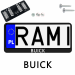 Ramka pod tablice rejestracyjne BUICK 1 szt. napis USA JDM ramki do tablic