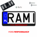 Ramka pod tablice rejestracyjne FORD PERFORMANCE KOLOR 1 szt. napis USA JDM ramki do tablic