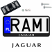 Ramka pod tablice rejestracyjne JAGUAR 1 szt. napis USA JDM ramki do tablic