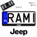 Ramka pod tablice rejestracyjne JEEP 1 szt. napis USA JDM ramki do tablic