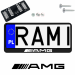 Ramka pod tablice rejestracyjne MERCEDES AMG 1 szt. napis USA JDM ramki do tablic