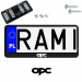 Ramka pod tablice rejestracyjne OPEL OPC 1 szt. napis USA JDM ramki do tablic