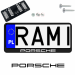 Ramka pod tablice rejestracyjne PORSCHE 1 szt. napis USA JDM ramki do tablic