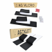 Rzepy do tablic rejestracyjnych Alti Giri Velcro 520 – zestaw przód + tył 520 × 114 mm