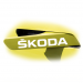 SKODA naklejka wlepa na klamkę 8,3X1,5